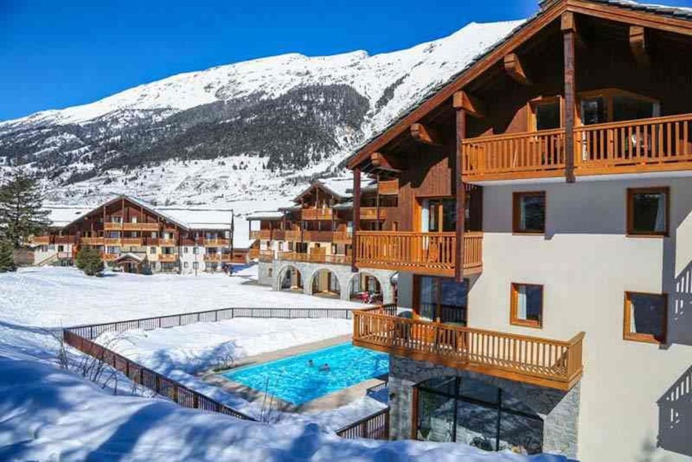 Residence Les Alpages 4 Etoiles - Appartement 4 Personnes - Piscine, Hammam, Sauna, Jacuzzi - Valcenis 73480 Lanslebourg-Mont-Cenis Exterior foto